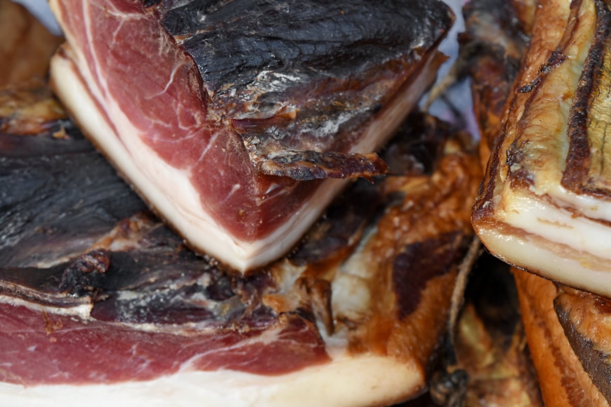 bacon, kolesterol, organisk, svinekjøtt, svinekam, kjøtt, måltid, middag