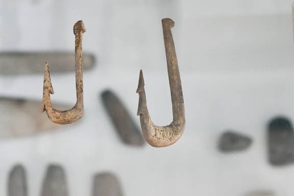 oggetto d'antiquariato, antichità, ossa, strumento mano, fatto a mano, medievale, Museo, gancio