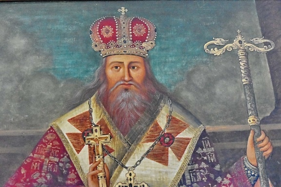 monarca, Igreja Ortodoxa, retrato, régua, religião, pintura, pessoas, arte