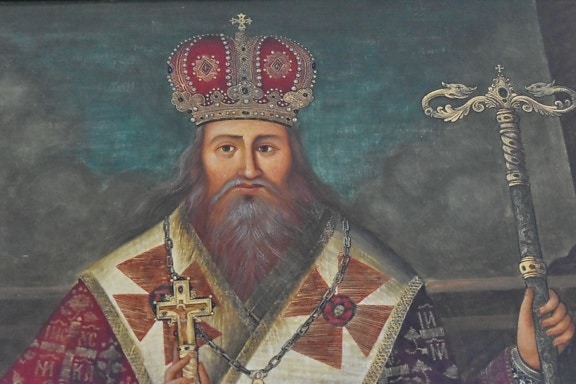 portrait, priest, Serbia, ruler, painting, religion, people, man