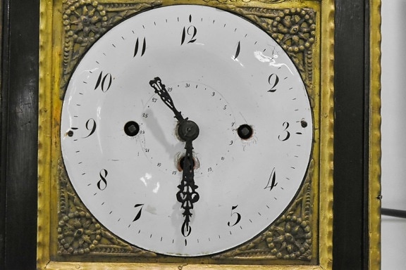 analog klokke, timepiece, minutt, time, hånd, klokke, tid, nummer