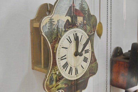 analog clock, mechanical, mechanism, museum, clock, timepiece, antique, old