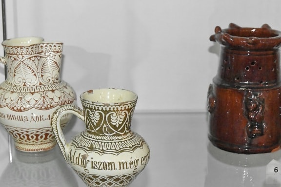 fajance, kande, kontti, vase, keramik, traditionelle, antik, gamle
