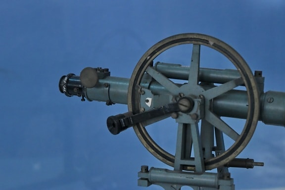 lịch sử, bảo tàng, kính thiên văn, thiết bị, bánh xe, thép, cũ, sắt
