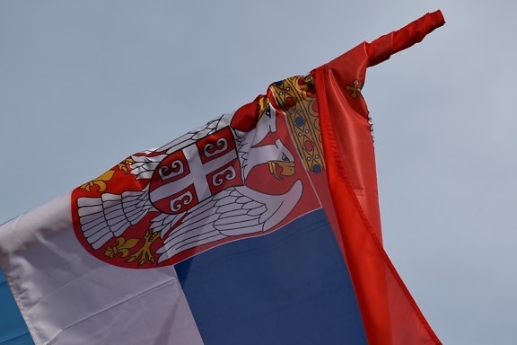 héraldique, Serbie, drapeau, vent, emblème, patriotisme, administration, fierté, pays, démocratie