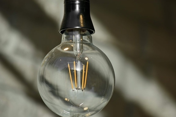 lamppu, lamppu, lasi, lamppu, sähkön, asetelma, heijastus, sisätiloissa, hämärtää, energian
