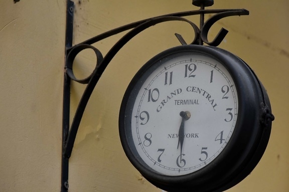 orologio analogico, ghisa, decorazione, parete, ora, orologio, minuto, orologio, timer, ora