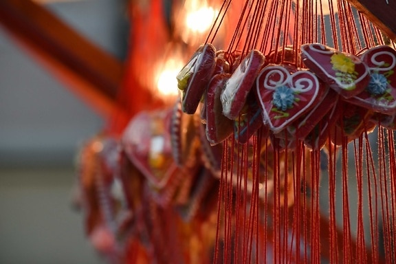 cukrovinky, dekorace, dárek, srdce, láska, tradiční, oslava, festival, náboženství, předsazení