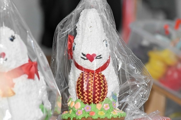 bunny, easter, container, plastic bag, celebration, traditional, decoration, candy, sugar, food