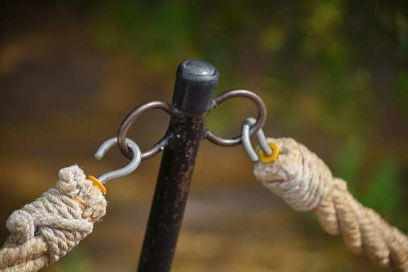 hook, fastener, rope, nature, upclose, wood, outdoors, strength, color, knot