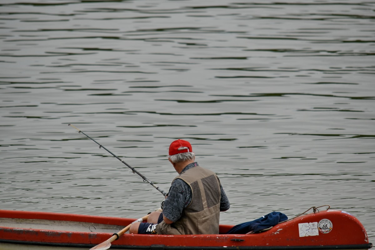 ribolov, ribarski brod, čovjek, natjecanje, voda, brod, veslo, skutera, rijeka, vozila