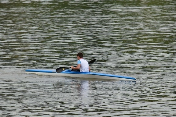 concorrenza, Paddle, modello, Remo, Lago, acqua, canoa, fiume, ricreazione, kayak