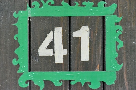 número, signo de, tipografía, madera, antiguo, madera, retro, industria, diseño, conexión
