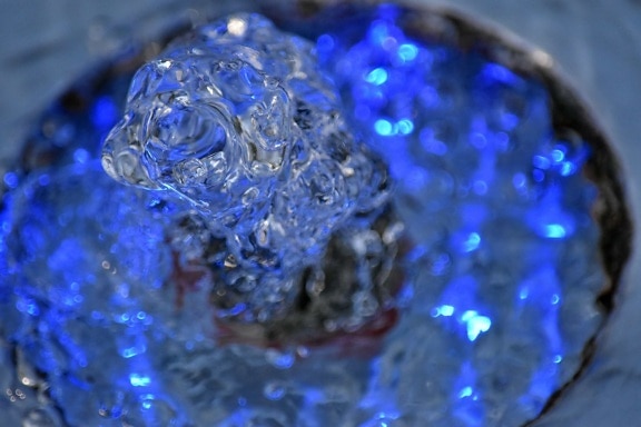 blue, fountain, illustration, light, drop, wet, bubble, splash, turquoise, droplet