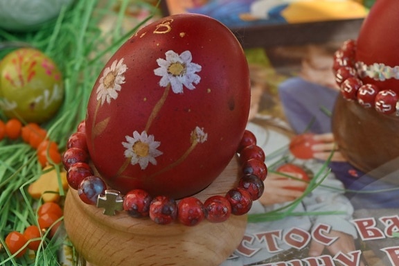 Kekristenan, telur, Ortodoks, merah, Paskah, dekorasi, tradisional, Perayaan, musim, warna