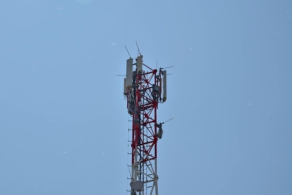 kommunikation, radioantenne, radiomodtager, elektricitet, høj, kabel, industri, antenne, tårn, teknologi