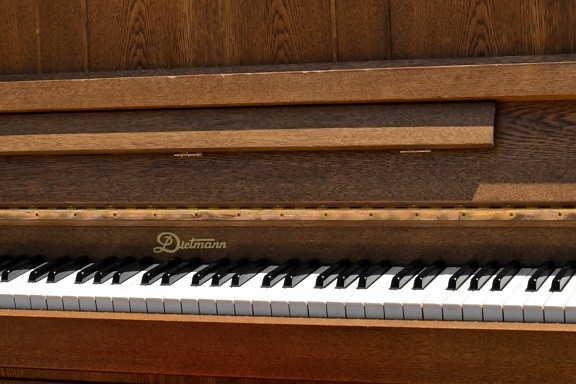 đàn piano, gỗ, cũ, Hoài niệm, cuộc hái nho, thiết kế, cổ điển, bề mặt, gỗ, bảng điều khiển