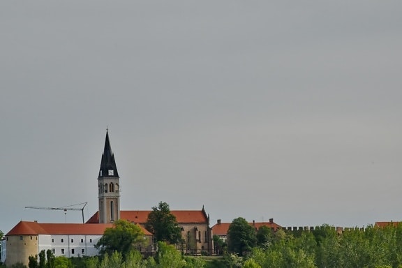 hrad, kostol, veža kostola, Chorvátsko, rekreačné oblasti, náboženstvo, palác, budova, veža, Architektúra