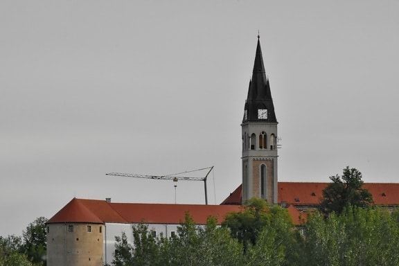 Церковь, Башня, Построение, Монастырь, Архитектура, на открытом воздухе, дневной свет, Старый, Религия, дерево
