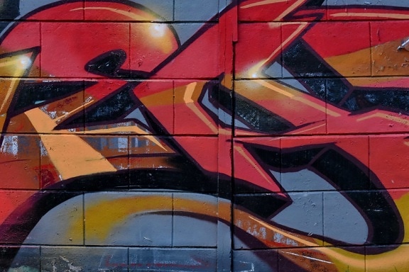 chispa, Graffiti, vandalismo, dispositivo, arte, artística, diseño, pintura, urbana, calle