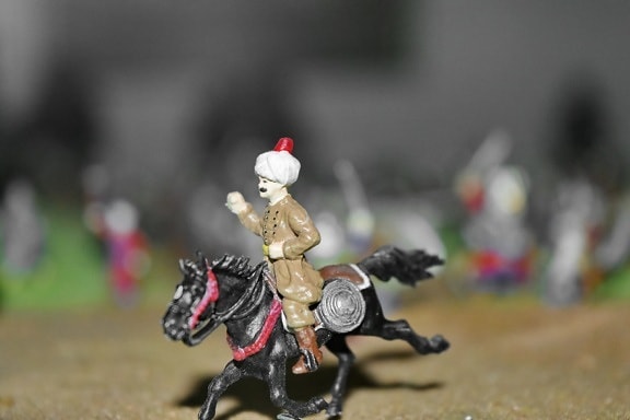 Batalla, campo de batalla, medieval, militar, otomano, juguetes, caballería, hombre, caballo, movimiento