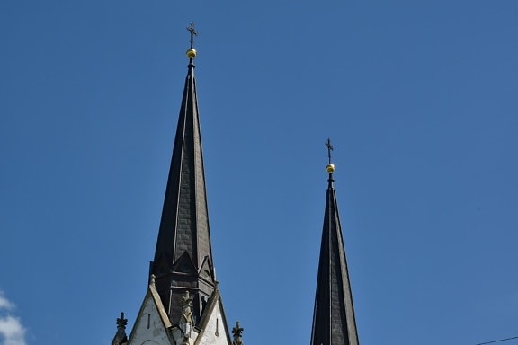 steeple, gothique, zone urbaine, Église, unité, tour, Cathédrale, architecture, religion, vieux