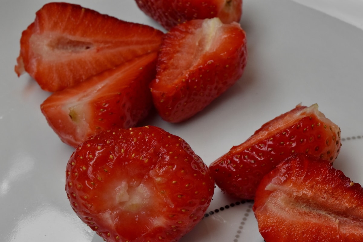 plaque, fraise, produire des, alimentaire, fraises, fruits, délicieux, Berry, santé, Sweet