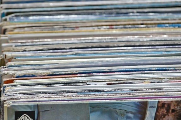 music, sound, vintage, vinyl, stacks, pile, paper, batch, pattern, cover