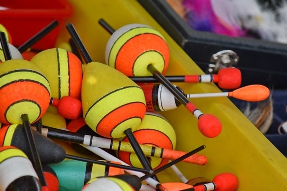 fishing gear, object, tool, color, traditional, recreation, creativity, instrument, handmade, colorful