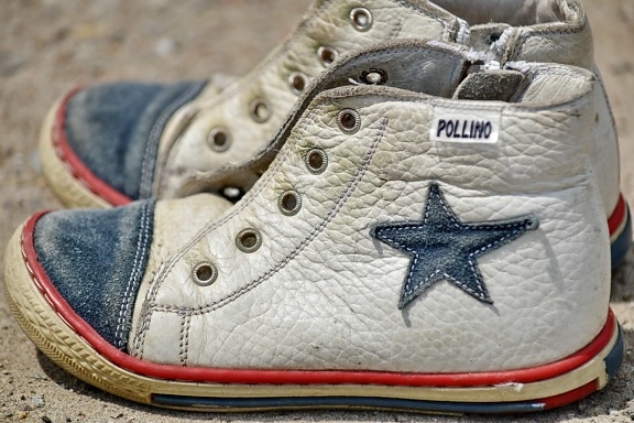 detail, sneakers, fashion, shoes, footwear, leather, old, design, classic, style