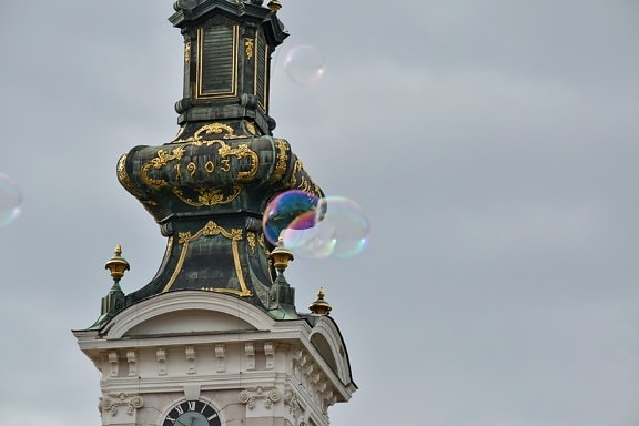 bubble, church tower, cathedral, dome, architecture, building, religion, church, old, statue