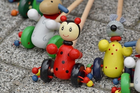 old fashioned, pavement, toys, traditional, wooden, toy, fun, wood, cute, funny