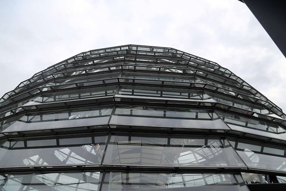 úhel, Berlín, budova, futuristické, Německo, sklo, perspektiva, Panorama, mrakodrap, nerezavějící ocel