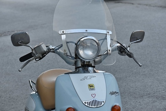 Taliansko, moped, nostalgie, volant, Mestská oblasť, chróm, oblak, preprava, krytina, detail