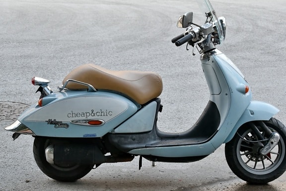 moped, nostalgia, side view, chrome, conveyance, detail, details, drive, engine, headlight