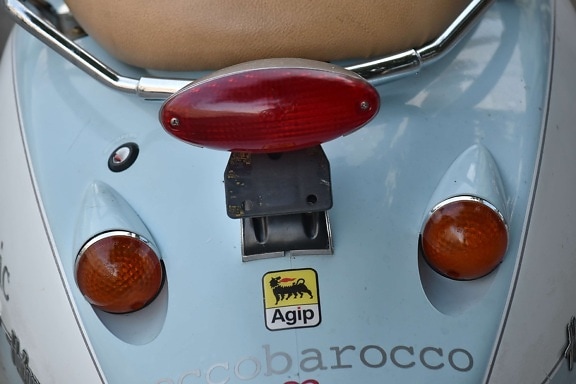 light, moped, seat, text, chrome, classic, detail, details, industry, luxury