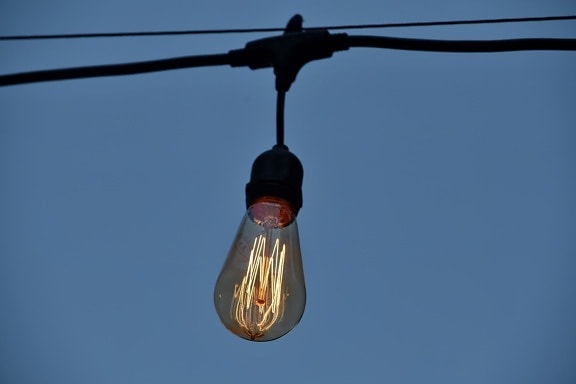 light bulb, voltage, cable, detail, details, electric, electricity, glass, hanging, high