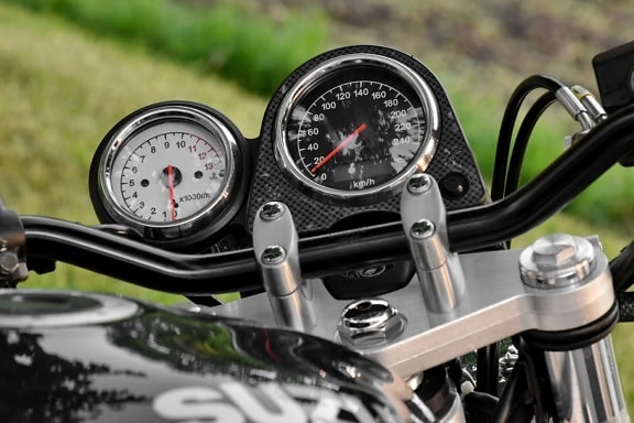 gauge, motorcycle, speedometer, control panel, dashboard, detail, details, device, diesel, equipment