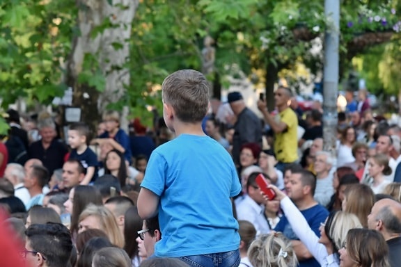crowd, festival, street, people, group, many, man, child, parade, concert