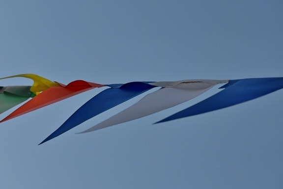 wind, flag, art, air, outdoors, blue sky, carnival, cloud, colour, colourful
