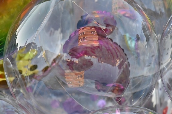 ball, colourful, plastic, reflection, rubber, plastic bag, color, decoration, design, abstract