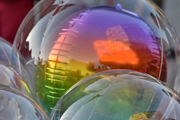 воздушный шар, отражение, сюрреалистический, прозрачный, яркий, Матрица, Аннотация, фантазия, Дизайн, Искусство