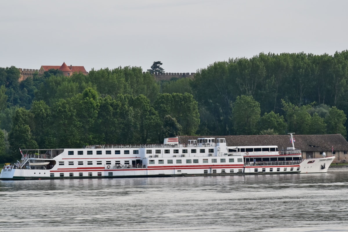 kryssningsfartyg, kryssare, Donau flod, resor, fordon, båt, vatten, enhet, fartyget, floden