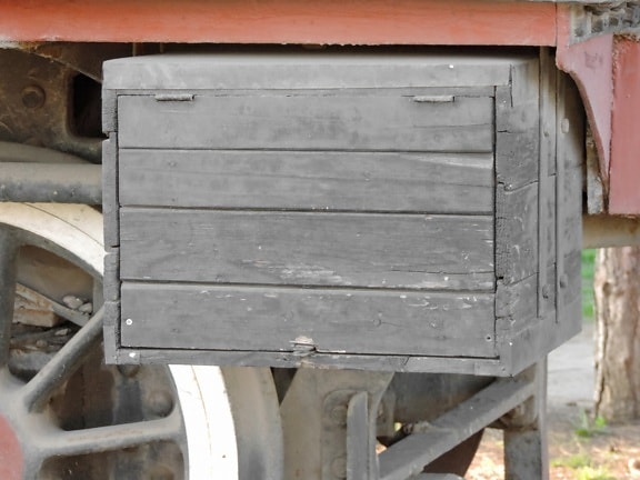 pudełko, pociąg, wagon, drewniane, Paka, ściana, kontener, stary, drewno, porzucone