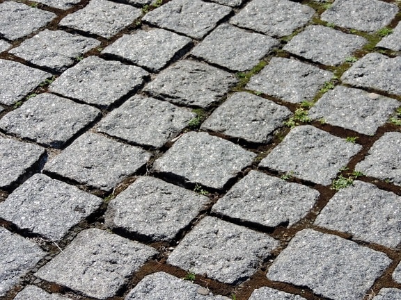 granite, paving stone, pavement, cobblestone, roadway, brick, ground, rough, paving, stone