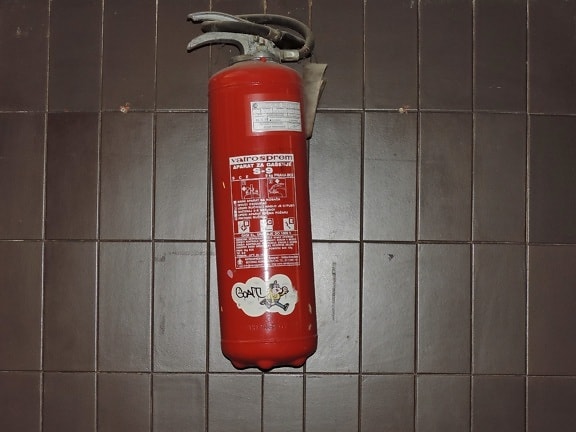 device, fire extinguisher, indoors, safety, contemporary, industry, interior design, steel, emergency, architecture