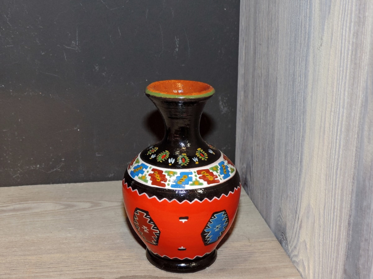 keramikk, håndlaget, objektet, mugge, beholder, krukke, vase, keramikk, kunst, dekorasjon