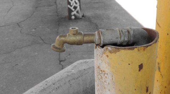 abandoned, brass, concrete, faucet, plumbing, metal, dirty, old, street, steel