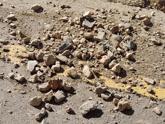 concrete, earthquake, road, texture, soil, nature, rock, dust, ground, outdoors
