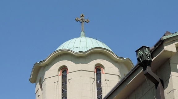 orthodoxe, Kirche, Erstellen von, Kuppel, Religion, Architektur, Dach, Kreuz, alt, Stadt